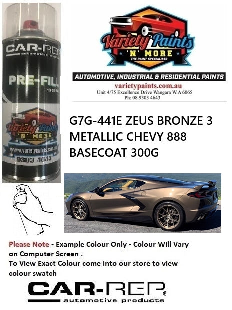 G7G-441E ZEUS BRONZE 3 METALLIC CHEVY 888 BASECOAT 300G