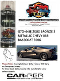 G7G-441E ZEUS BRONZE 3 METALLIC CHEVY 888 BASECOAT 300G