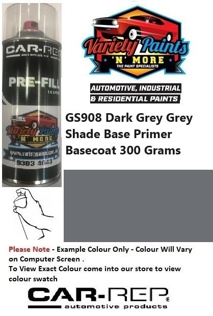 GS908 Dark Grey Grey Shade Base Primer Basecoat 300 Grams STEP 1