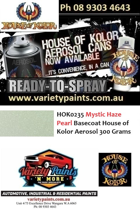 HOK0235 Mystic Haze Pearl Basecoat House of Kolor Aerosol 300 Grams