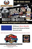 HOK0502 Bluto Metallic Basecoat House of Kolor Aerosol 300G