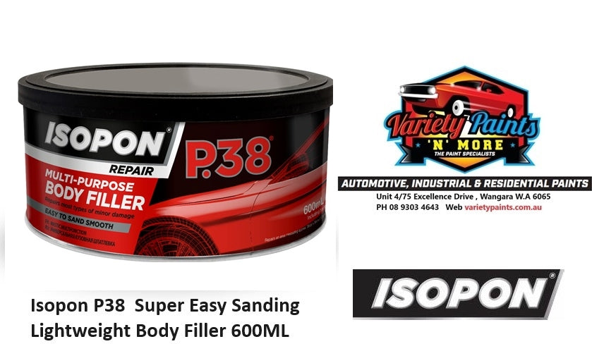 Isopon P38 Super Easy Sanding Lightweight Body Filler 600ML