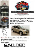 JY-7262 Ginger Ale Standard FORD USA ACRYLIC Aerosol Paint 300 Grams