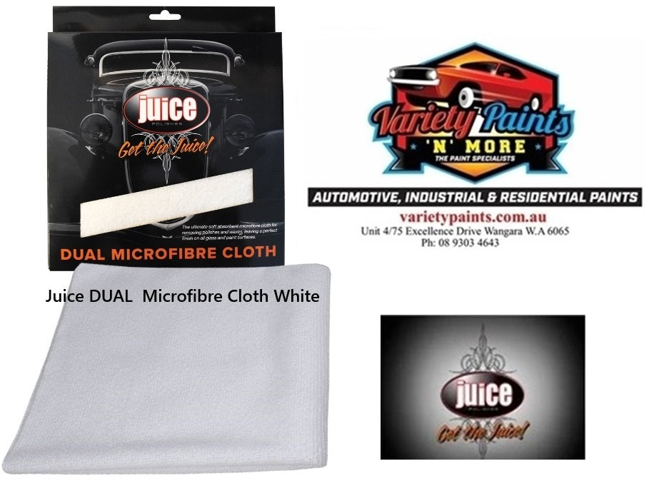 Juice DUAL  Microfibre Cloth White