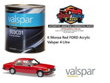 K Monza Red FORD Acrylic Valspar 4 Litre