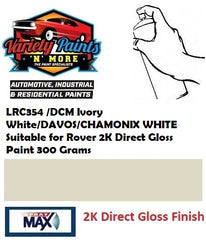 LRC354 /DCM Ivory White/DAVOS/CHAMONIX WHITE Suitable for Rover 2K Direct Gloss Paint 300 Grams