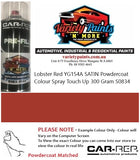 Lobster Red YG154A SATIN Powdercoat Colour Spray Touch Up 300 Gram S0834
