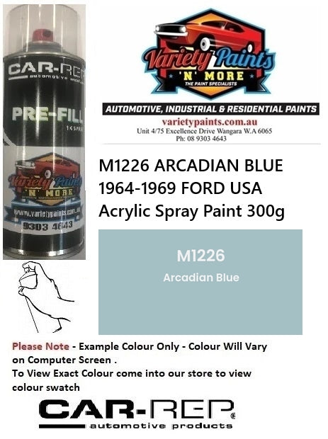 M1226 ARCADIAN BLUE 1964-1969 FORD USA Acrylic Spray Paint 300g