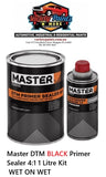 Master DTM BLACK Primer Sealer 4:1 1 Litre Kit WET ON WET
