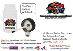 NL Martain Red or Bloodstone Red Suitable for Chery Basecoat Touch Up Bottle 50ml**NOTES STEP 3 (Copy)