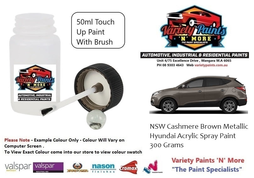 NSW Cashmere Brown Metallic Hyundai Acrylic 50ML Touch Up