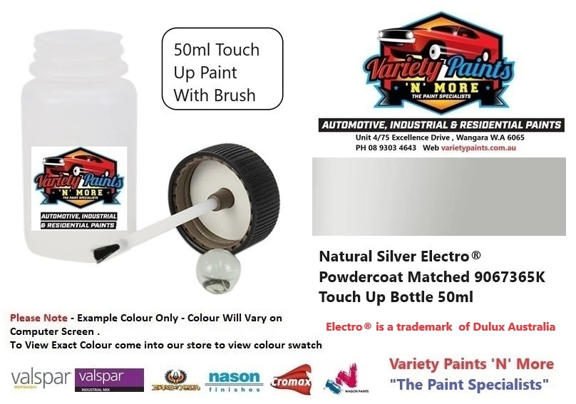 Natural Silver Electro® Powdercoat Matched 9067365K Touch Up Bottle 50ml
