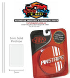 SAAS Pinstripe WHITE 3MM X 10 Metres