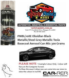 PMBL/108E Obsidian Black Metallic/Steel Grey Metallic Tesla Basecoat Aerosol Can Mix 300 Grams
