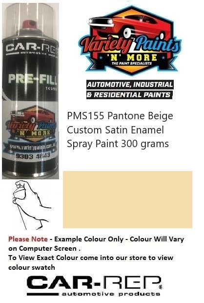 PMS155 Pantone Beige Custom Satin Enamel Spray Paint 300 grams