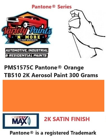 PMS1575C Pantone® Orange 2K SATIN Aerosol Paint 300 Grams
