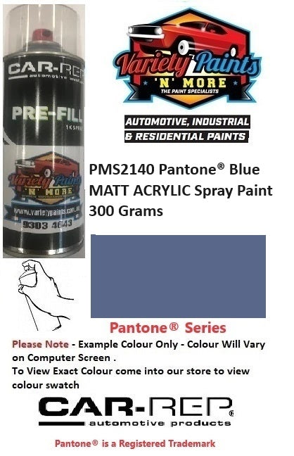 PMS2140 Pantone® Blue MATT ACRYLIC Spray Paint 300 Grams