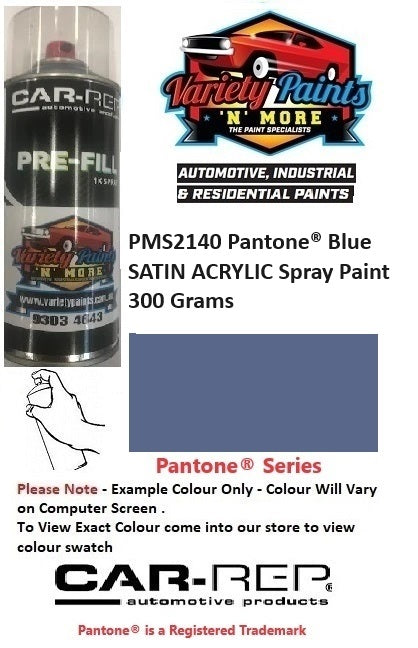 PMS2140 Pantone® Blue SATIN ACRYLIC Spray Paint 300 Grams