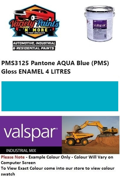 PMS3125 Pantone® AQUA Blue (PMS) Gloss ENAMEL 4 LITRES