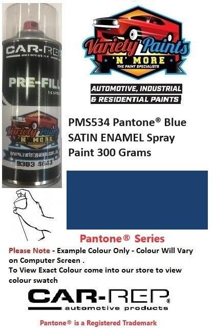PMS534 Pantone® Blue SATIN ENAMEL Spray Paint 300 Grams