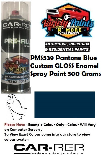 PMS539 Pantone Blue Custom GLOSS Enamel Spray Paint 300 Grams