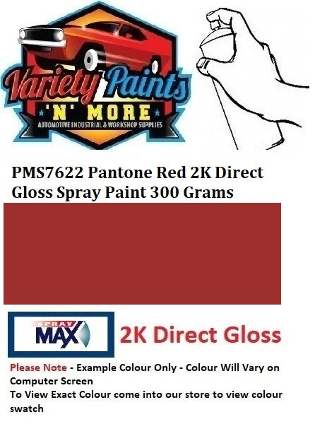 PMS7622 Pantone Red 2K Direct Gloss Spray Paint 300 Grams