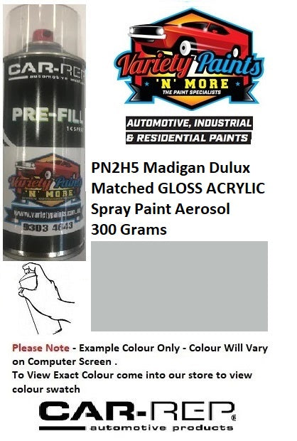 PN2H5 Madigan Dulux Matched GLOSS ACRYLIC Spray Paint Aerosol 300 Grams