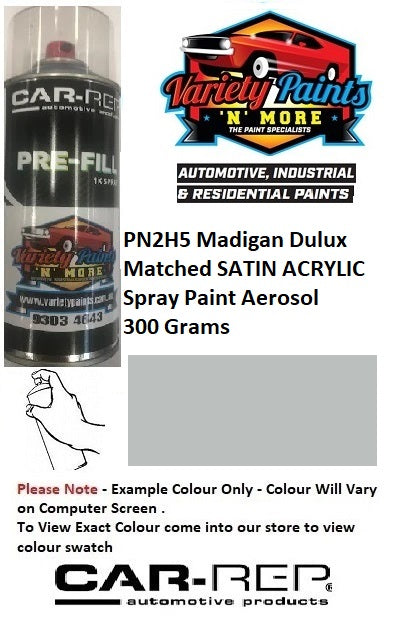 PN2H5 Madigan Dulux Matched SATIN ACRYLIC Spray Paint Aerosol 300 Grams
