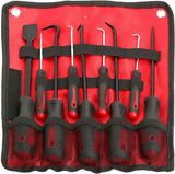 PKTool 9pc Scraper, Pick & Hook Set