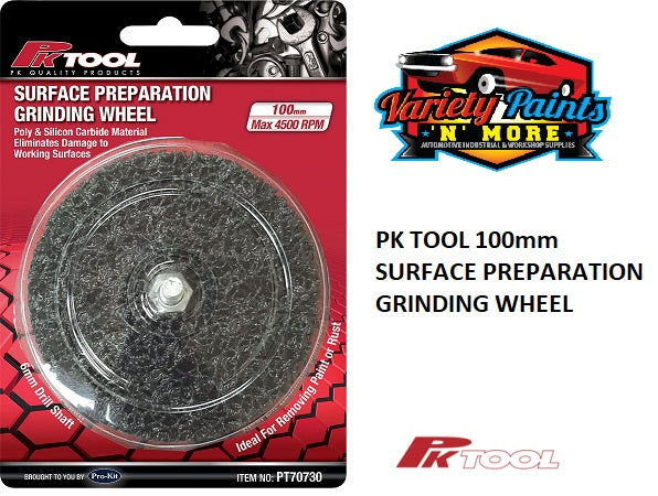 PK TOOL 100mm SURFACE PREPARATION GRINDING WHEEL