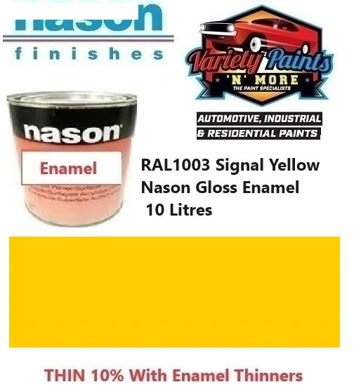 RAL1003 Signal Yellow Nason Gloss Enamel 10 Litres