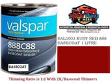 RAL3003 RUBY RED 888 BASECOAT 1 LITRE METAL TIN