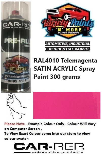 RAL4010 Telemagenta SATIN ACRYLIC Spray Paint 300 grams