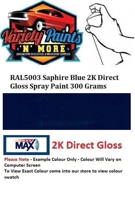 RAL5003 Saphire Blue 2K Direct Gloss Spray Paint 300 Grams