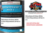 Rhinothane 2K Gloss White 4 Litres Polyurethane Part A RTGW-004