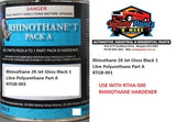 Rhinothane 2K Jet Gloss Black 1 Litre Polyurethane Part A RTGB-001