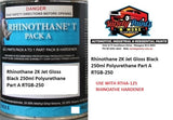 Rhinothane 2K Jet Gloss Black 250ml Polyurethane Part A RTGB-250