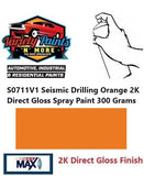 S0711V1 Seismic Drilling Orange 2K Direct Gloss Paint 300 Gram