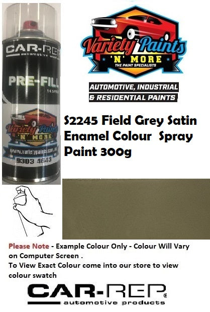 S2245 Field Grey SATIN Enamel Spray Paint 300g