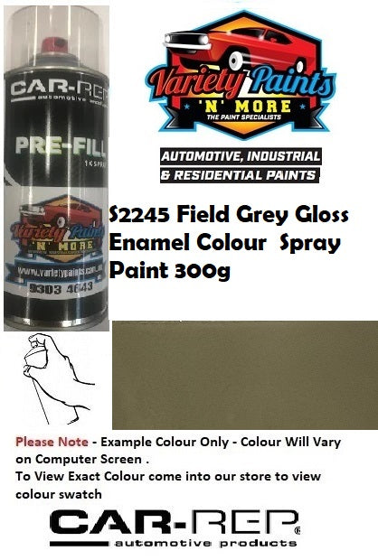 S2245 Field Grey GLOSS Enamel Spray Paint 300g
