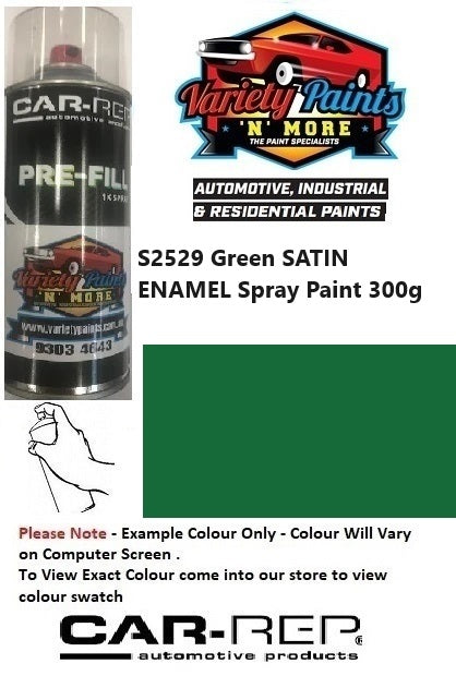 S2529 Green SATIN Enamel Spray Paint 300g