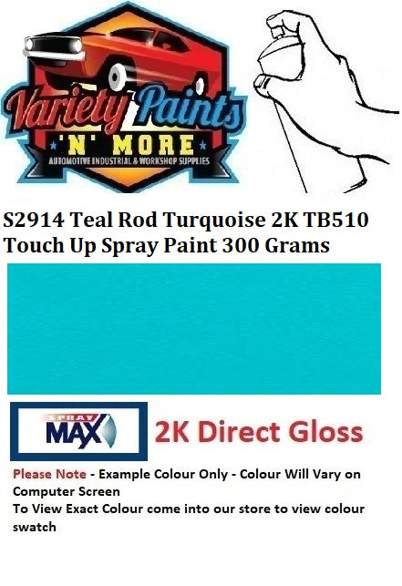 S2914 Teal Rod Turquoise 2K TB510 Enamel Touch Up Paint 300 Grams