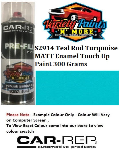 S2914 Teal Rod Turquoise MATT Enamel Touch Up Paint 300 Grams