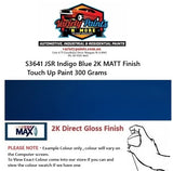 S3641 JSR Indigo Blue 2K MATT Touch Up Paint 300 Grams