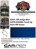 S3641 JSR Indigo Blue SATIN ENAMEL Touch Up Paint 300 Grams