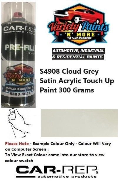 S4908 Cloud Grey Satin Acrylic Touch Up Paint 300 Grams