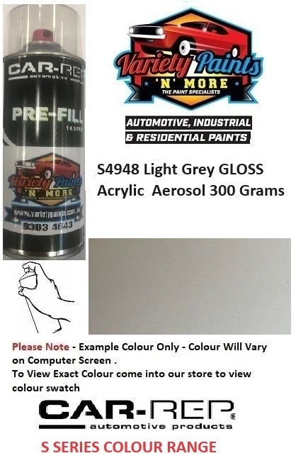 S4948 Light Grey GLOSS ACRYLIC Aerosol 300 Grams