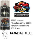 S5213 Homeall Fibreglass White GLOSS Acrylic Aerosol Paint 300 Grams