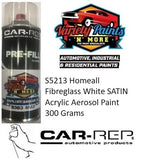 S5213 Homeall Fibreglass White SATIN Acrylic Aerosol Paint 300 Grams