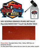 SA5 SEDONA ORANGE PEARL METALLIC Hyundai BASECOAT Touch Up Bottle 50ml